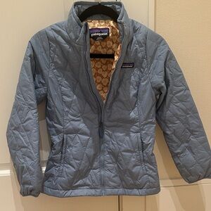 Patagonia Light Blue Quilted Jacket